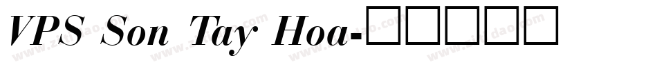 VPS Son Tay Hoa字体转换